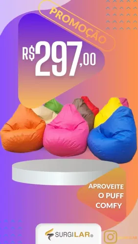 PUFF COMFY SURGILAR APROVEITE JÁ!!
