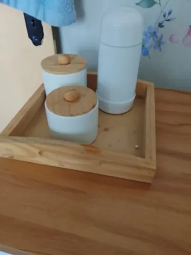 Kit higiene porcelana e bambu 