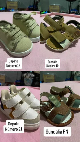 Lote de roupas e sapatos de bebê de 1M a 6M 