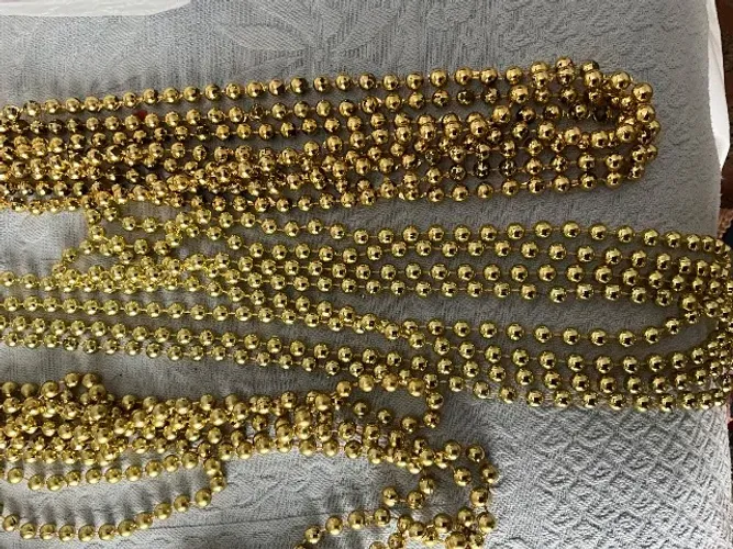 Enfeite de cordão de vidro para árvore de Natal