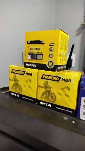 Bateria de moto Pioneiro 5A 12 meses de garantia