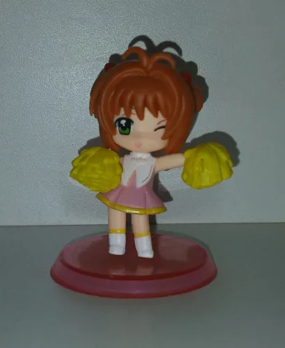 BONECA MINIATURA MINI SAKURA CARD CAPTORS LIDER DE TORCIDA