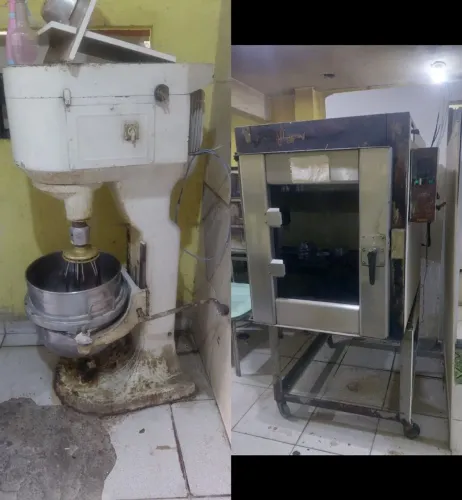 Forno + batedeira industrial