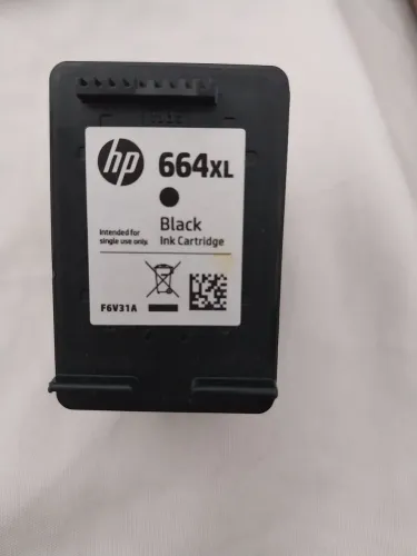 Cartucho de tinta vazio HP 664XL preto