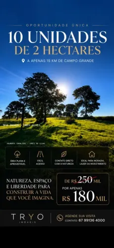 Chácara para Venda em Campo Grande, Área Rural de Campo Grande