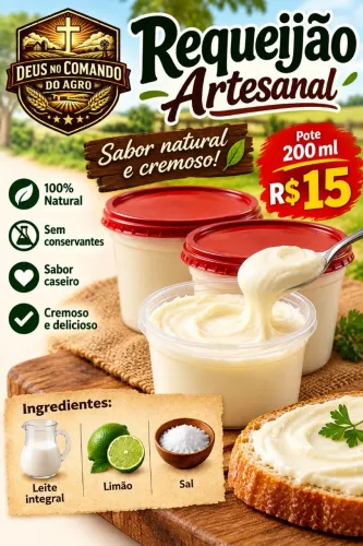 Requeijão artesanal - Maricá rj
