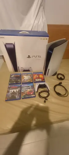 Playstation 5 PS5 Midia Fisica 825GB, 1 controle original, Otimo estado (só venda)