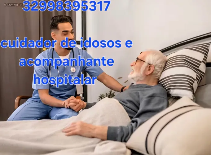 Cuidador de idosos e acompanhante hospitalar 