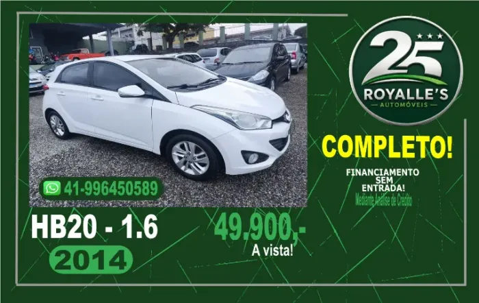 Hyundai HB20 Premium 1.6 Flex 16V Mec. 2014