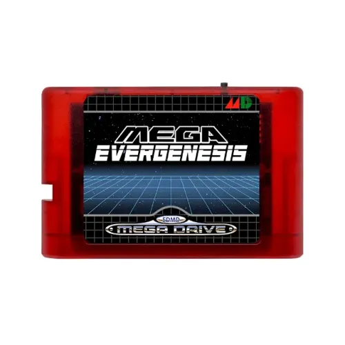 Everdrive Mega Drive - Mega Evergenesis VERMELHO - C/SD 4GB - Jogue os clássicos do Mega