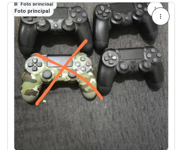  Controle ps4 lote ( menos o camuflado)