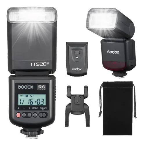 Flash Godox Tt520iii Universal Gn33 Com Transmissor Rt-16