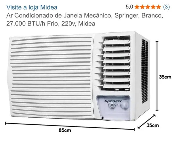 Ar condicionado, Springer Branco 27.000 BTU/h