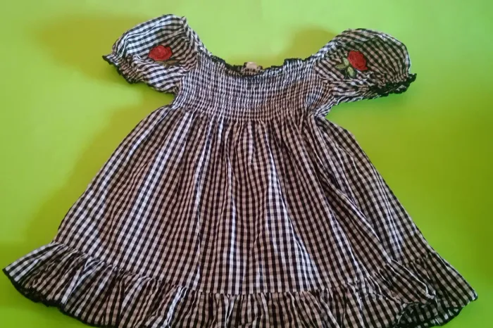 Vestidos Infantis Xadrez