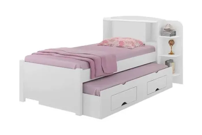 Bi cama Milênio com baú e gavetas / pronta entrega