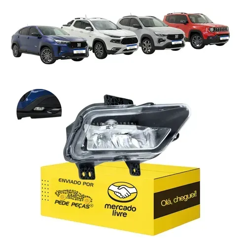 Farol Milha Auxiliar Cibie Fiat Toro 2022 2023 A 2026 Led Ld Cristal