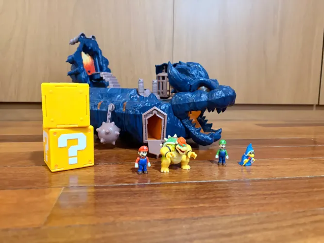 Play set castelo ilha do bowser super Mario bros filme