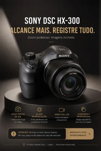 Vendo Câmera Semi profissional Sony Cyber-shot DSC-HX300 50x Zoom
