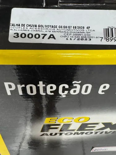 Calha de chuva para gol voyage Parati g5 g6 g7 09/20 4p na promoção só 140,00
