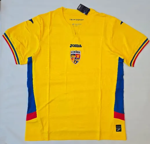 Camisa Seleção Romênia I Home 2025 /26 Amarela Torcedor