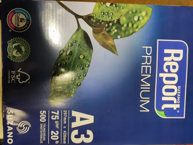 Papel A3 Report Premium 297 mm x 420 mm, 75g/m2