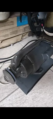 Motor com polia e botoeira