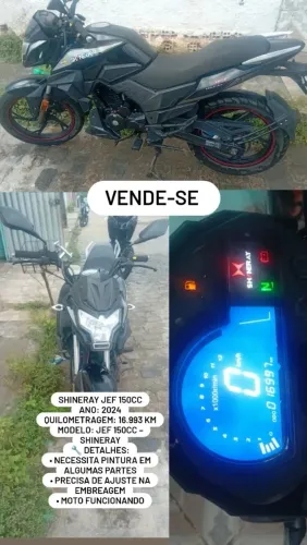 SHINERAY Jef 150cc carburada