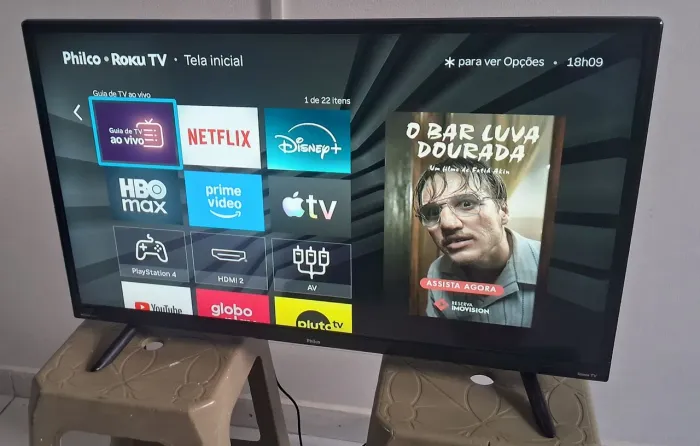 VENDO TV SMART PHILCO ROCKU 32' FULL HD COMPLETA