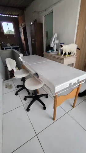 Kit estética Maca, Cadeiras, carrinho
