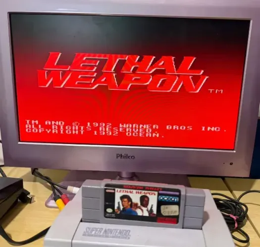 Jogo Maquina Mortífera Lethal Weapon Super Nintendo Original Snes Cartucho Raro