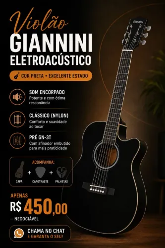 Violão Giannini - Ótimo estado.