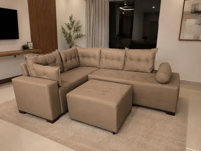 Sofa de canto novo de fábrica na promoção