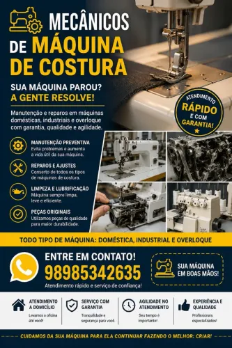 Mecânico de Máquinas de Costura