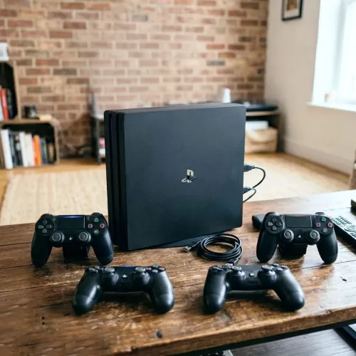 PS4 Pro desbloqueado + 4 controles