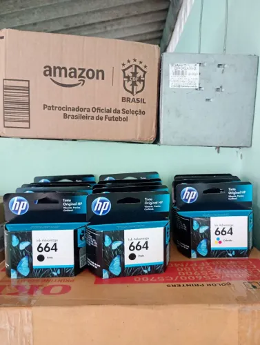 Hp 664 original 13 preto 1colorido validade 2028