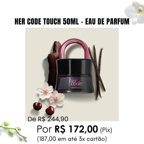 Her Code Perfume o boticário Cadeado