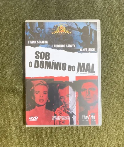 DVD "Sob o Domínio do Mal" (Com Frank Sinatra-Laurence Harvey-Janet Leigh-Angela Lansbury)