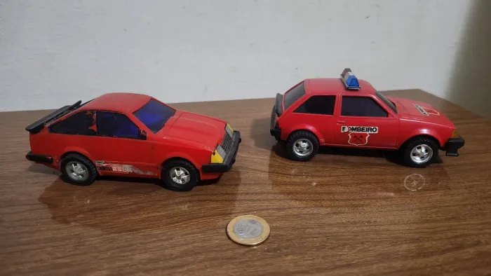 Carrinho Miniatura Kadet e Monza Glasslite Anos 80 Fricção 