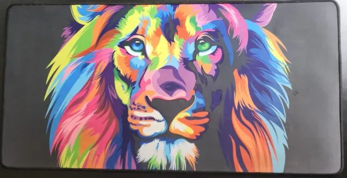 Mousepad Gamer LION Antiderrapante 70x35cm 