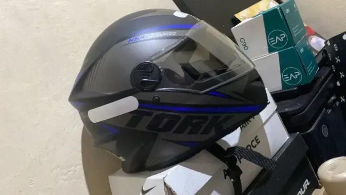 Capacete Azul Protork - Numero 58