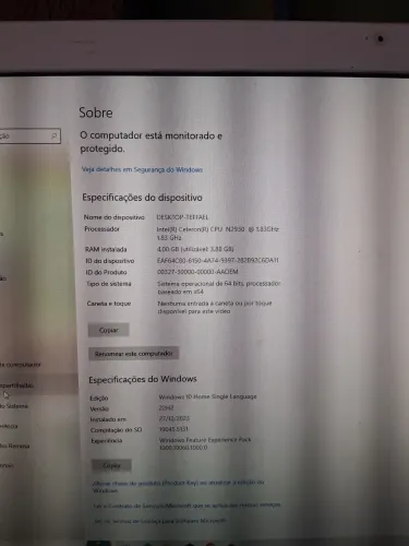 Computador tela embutido usado bom estado