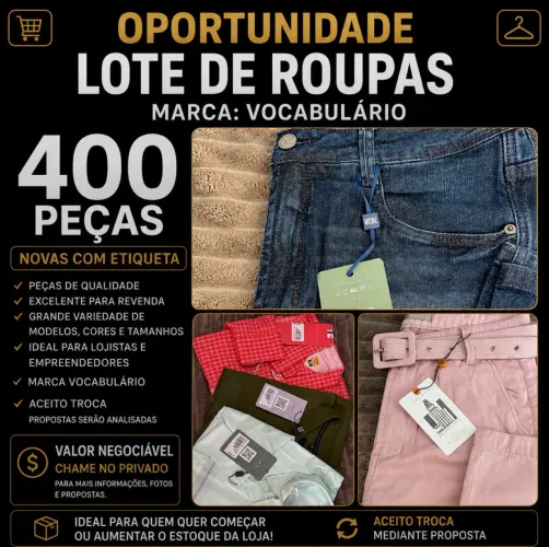 400 Peças Marca Vocabulário Novas Com Etiqueta Lote Completo Para Revenda