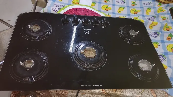 Fogão Cooktop Eletrolux 5 boca com superfície de vidro temperado