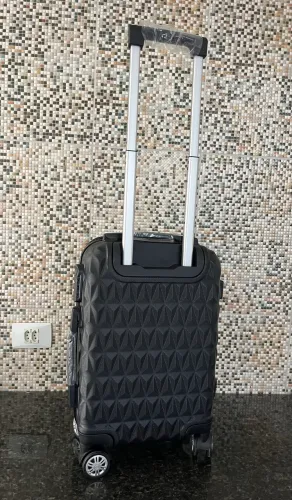 Mala bordo padrão Anac preta nova