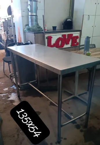 bancada aço inox 135x54x90