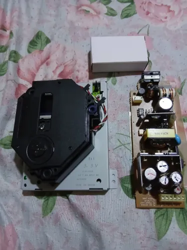 Leitor e fonte Dreamcast funcionando