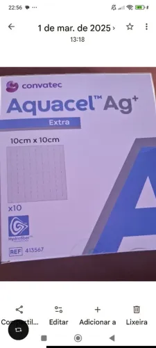 Caixa de aquacel curativo com 10 unidades validade 2027