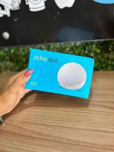 Alexa Amazon echo dot 5 lacrada caixa nota fiscal
