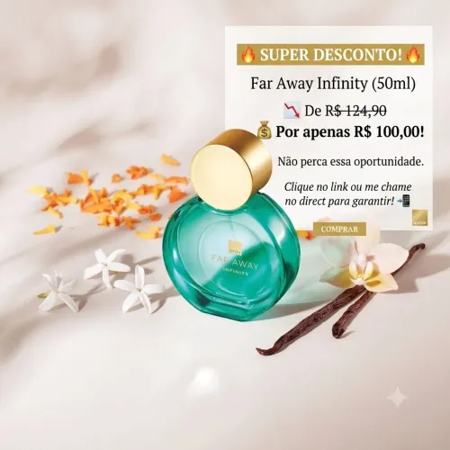 Perfume Avon far away infinit 50 ml