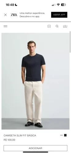 Camisa Zara- Preta e Azul Marinho